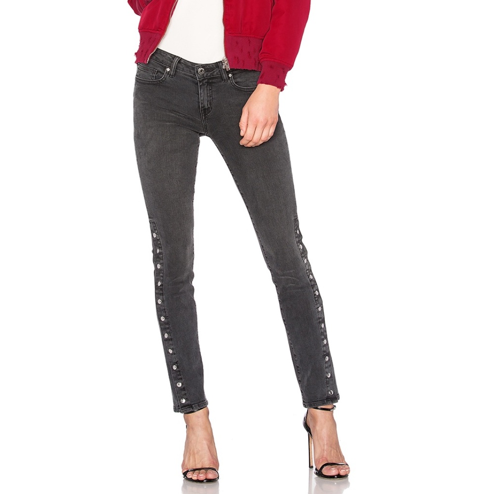 IRO Biba Slim Straight Side Snap Jeans